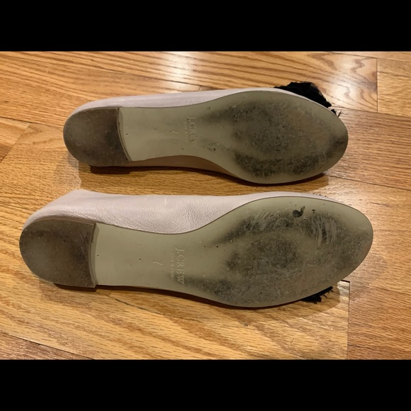 EUC! J.Crew Blume Ballet Flat with Black Chiffon Flower - Style 24374 - Picture 4 of 5